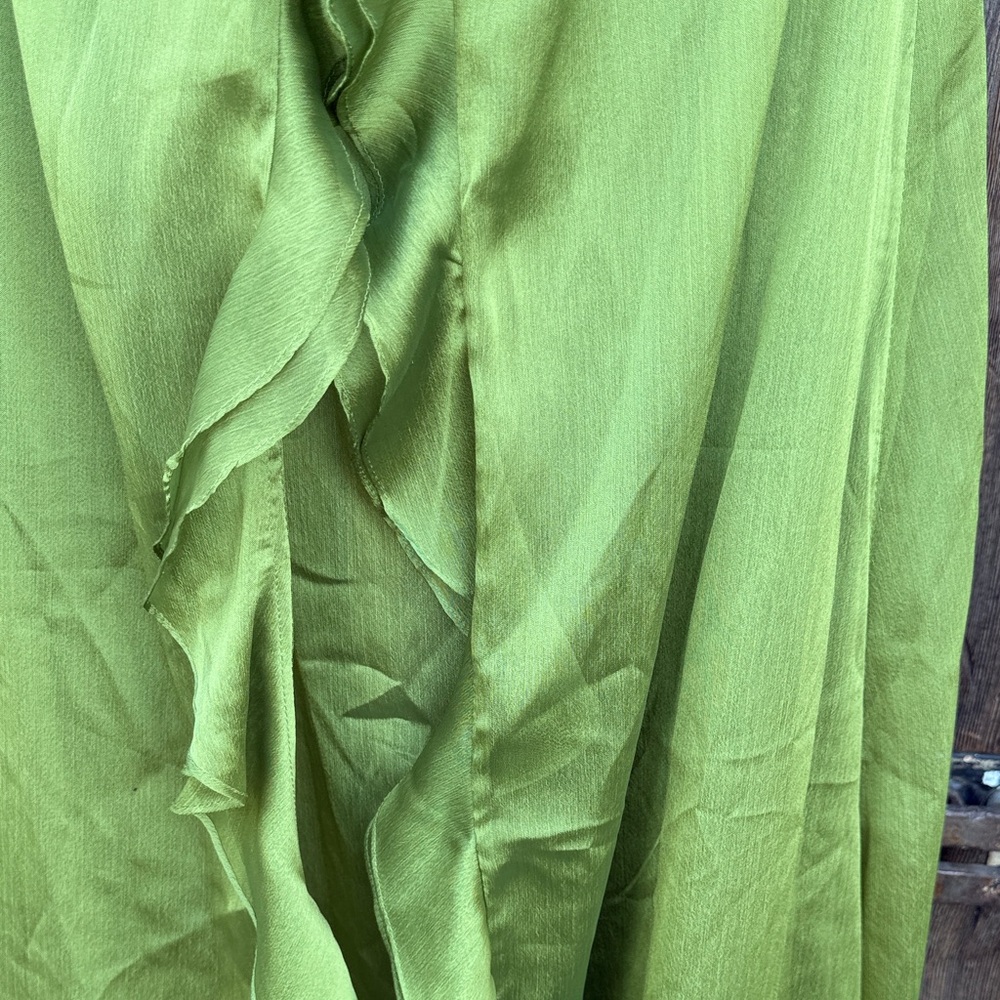 Bari Jay Strapless Lettuce /Lime Green Gown XS - Picture 6 of 9